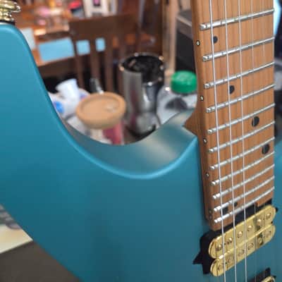 Charvel Angel Vivaldi Signature Pro-Mod DK24-6 Nova 2023 - Lucerne Aqua Firemist image 5