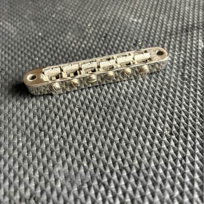 Early 1970's Schaller Nickel No-Logo Nashville Tune-O-Matic Bridge For Gibson Guitars image 1