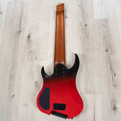 Legator Ghost G9 9-String Multi-Scale Headless Guitar, Ebony Fretboard, Crimson image 6