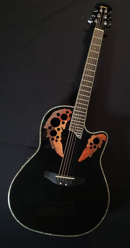 Ovation CC44-5 Celebrity Deluxe MID - Black (766) | Reverb Canada