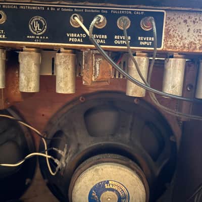 Vintage 1967 Fender Blackface Twin Reverb – Professionally Serviced and Ready to find a new home! image 6