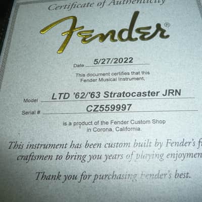 Fender Custom Shop Ltd Limited Edition '62/'63 Stratocaster Journeyman Fiesta Red (CZ560159) image 17