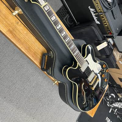 Epiphone John Lee Hooker Signature Boogie Man Sheraton 2001 - Ebony w/ Epiphone Case image 9