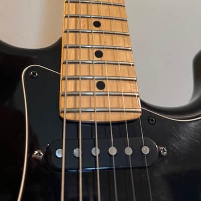 Fender Stratocaster 2023 -HSS Black on black, locking tuners, maple neck image 7