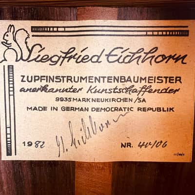 Siegfried Eichhorn 1982 amazing handmade German classical guitar - style of Richard Jacob Weissgerber/Francisco Simplicio - check description + video! image 16