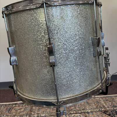 Immagine Ludwig 1960s Marching/Converted Snare 15x12" - Silver Sparkle - 4