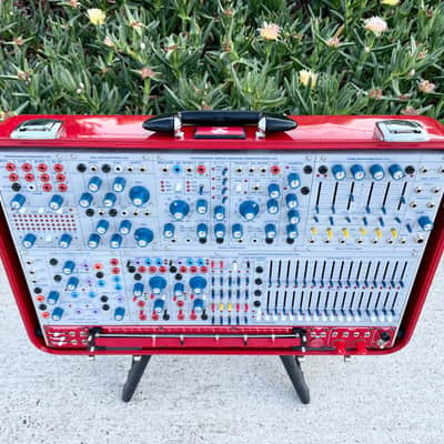 Buchla Tiptop 200t series with BPNYC ZERO Halliburton Eurorack Modular Travel Case 7U 'REDRUM" #2 image 4