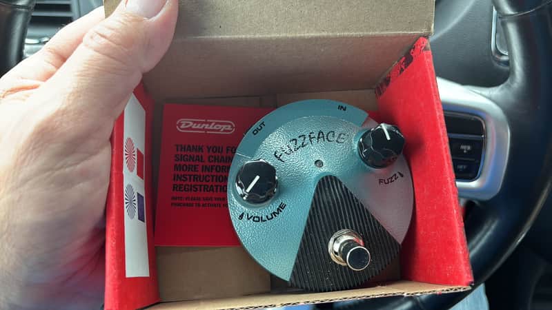 Dunlop FFM3 Jimi Hendrix Signature Fuzz Face Mini 2014 - Present - Light Blue image 1