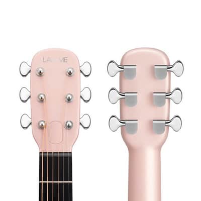 Lava Music L9210003 ME 4 Carbon Fiber 36” Acoustic / Electric Guitar With Gig Bag, Pink image 6