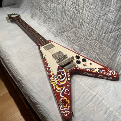 2005 Gibson Flying V Faded w/Jimi Hendrix Inspired Vibrola and Custom Paint Made in USA image 16