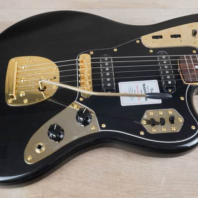 Fender 2025 Collection Traditional '60s Jaguar MIJ 2026 Black Pearl Sparkle with Matching Headstock w/ Gig Bag image 6