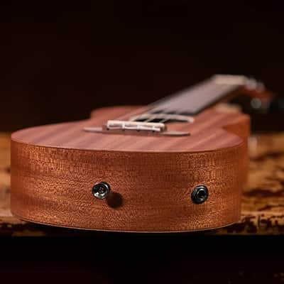 Ortega Guitars, 4-String Timber Series Concert Acoustic-Electric Ukulele w/Bag, Right (RFU11SE) image 6