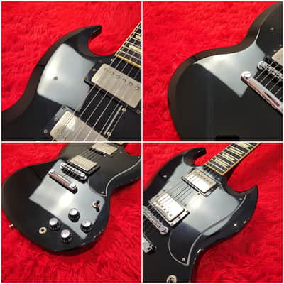 History SH-SG 2010 SG Standard Black - Heritage Wood - Original Hard Shell Case - Made By Fujigen in Japan MIJ image 5