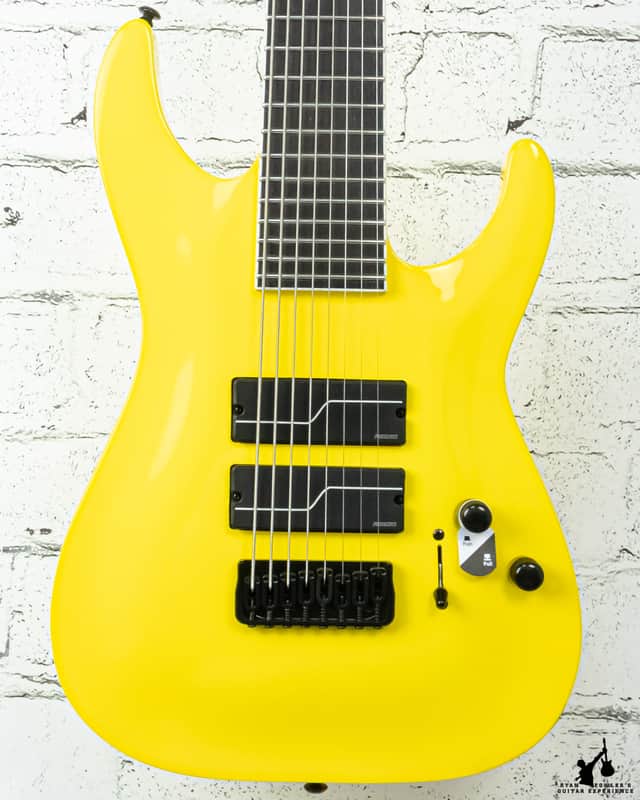 ESP LTD Stephen Carpenter SC-608 Signature 8-string Baritone Yellow w/ Case image 1