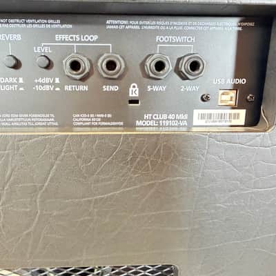 Blackstar HT Club 40 MkII 40W Tube Combo Amp w/ Footswitch – Versatile Gigging Workhorse image 11
