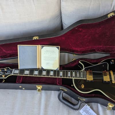 Gibson Custom Shop 1960 Reissue Les Paul Custom Black Beauty 50th Anniversary Gold Book 2010 - Black image 1