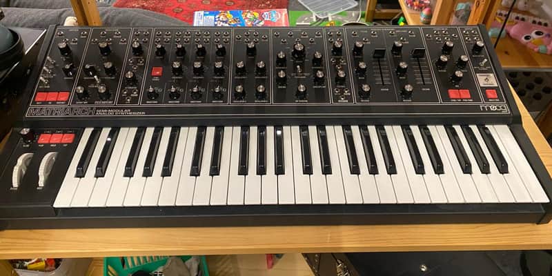 Moog Matriarch Dark 49-Key Semi-Modular Analog Synthesizer 2020 - Present - Black / Black Panel image 1