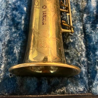 Vintage Yamaha YSS\-61 Purple Logo Soprano Saxophone, serial \#2048\. Early Japanese professional model with exceptional craftsmanship, warm tone, excellent intonation, and smooth action\. A highly collectible vintage Yamaha for players and collectors\. image 2