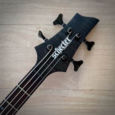 Schecter Charles Berthoud CB-4 4-String Bass See-Thru Black Satin (2871) image 7