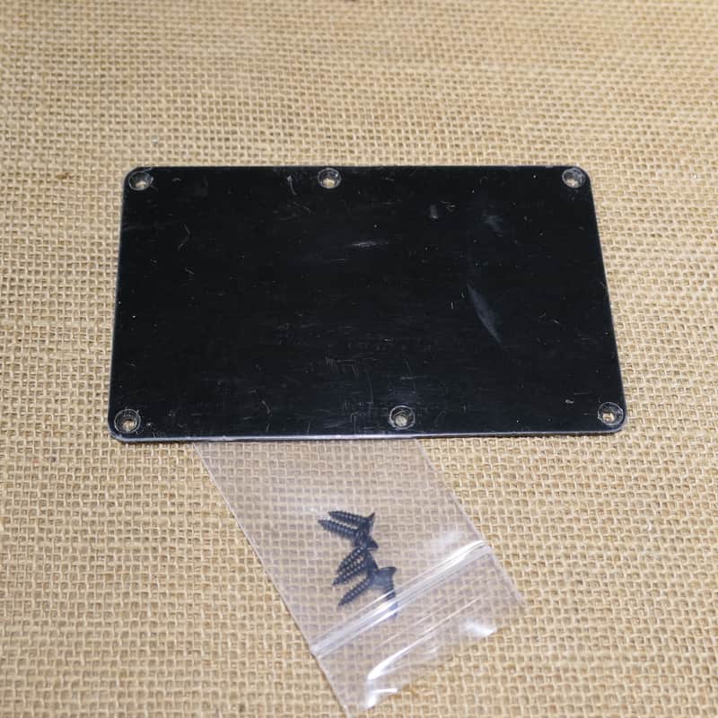 Back Plate Black, Genuine Charvel Charvel San Dimas Pro Mod 2H HH Same Day Shipping #DT11 image 1