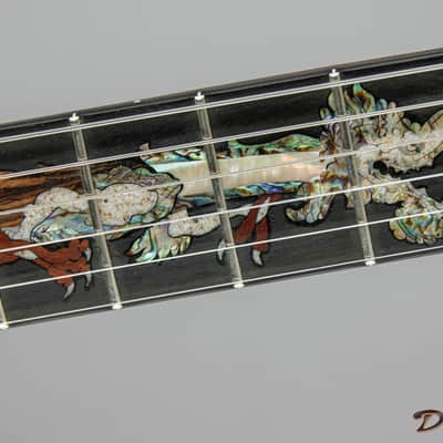 1998-2000 Harvey Leach Dragon, Mahogany/Maple/TW Doyle Pickups image 6