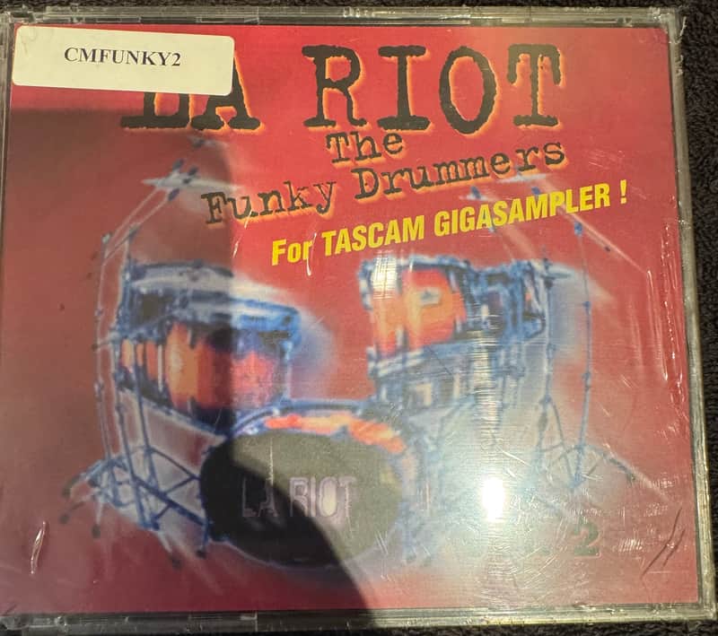Tascam LA Riot 2 Funky Drummers Hip Hop Drums Giga Sampler CD Library 2 CDS image 1