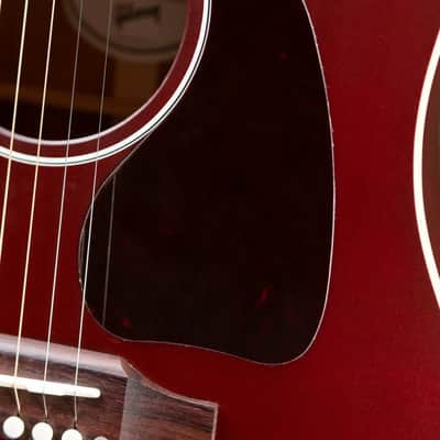 Gibson J-45 Special Dreadnought Acoustic/Electric Guitar - Satin Wine Red with Gig Bag image 12