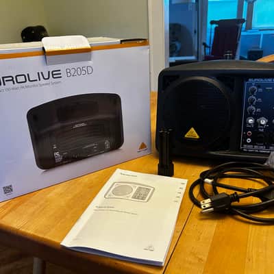 Behringer Eurolive B205D 150-Watt Active PA / Monitor Speaker 2012 - Present - Black image 1