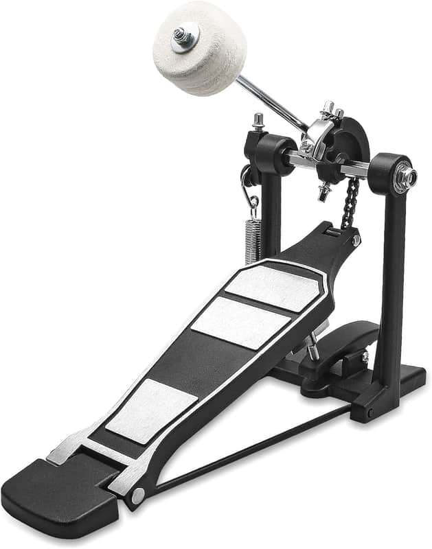 Bass Drum Pedal Hammer, Single Chain Bass Drum Pedal with Drum Beater Stick image 1