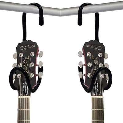 Portable Guitar Hanger and Guitar Closet Display Rack Guitar Bracket Holder Guitar Stand Storage With No slip Rubber Padding, for Home or Studio - No installation tools required - No guitar - 2/PK image 3