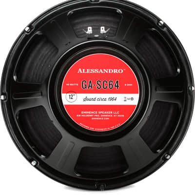 Eminence GA-SC64 Alesandro Signature 12-inch Replacement Guitar Amp Speaker - 8 ohm image 1