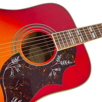 2010 Epiphone Hummingbird HS - Cherry Sunburst image 8
