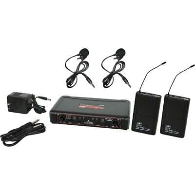 Galaxy Audio EDXR/38VV 2-Set Dual Lavalier Wireless Microphone System, Band N image 1
