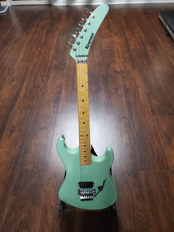 KnE Guitars Kramer Baretta Tribute Body & Neck - EVH Frankenstein pickup! 2011 Surf Green image 1
