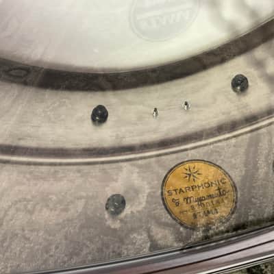 Tama 6x14 Starphonic Snare Drum - Nickel Plated Brass image 7