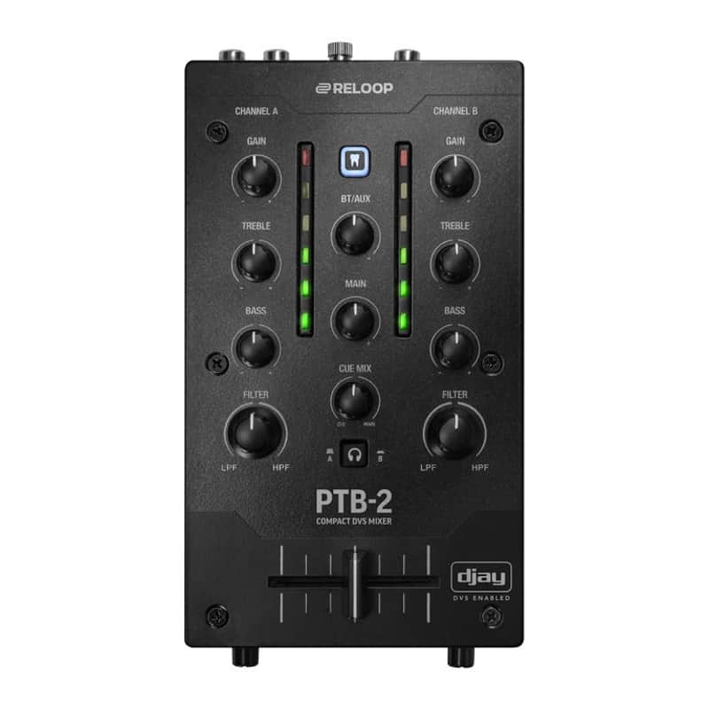 Reloop PTB-2 Portable DJ Mixer 2+1 Channel with Bluetooth image 1