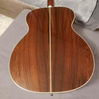 Santa Cruz Guitar Co. | OM Custom | Brazilian Rosewood & Tunnel 13 Redwood | Serial No. 4741 | Nitrocellulose image 12
