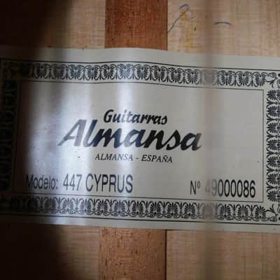 FINAL DISCOUNT Rare Almansa 447 Cypress Flamenco-style classical guitar with Travelite case. image 11