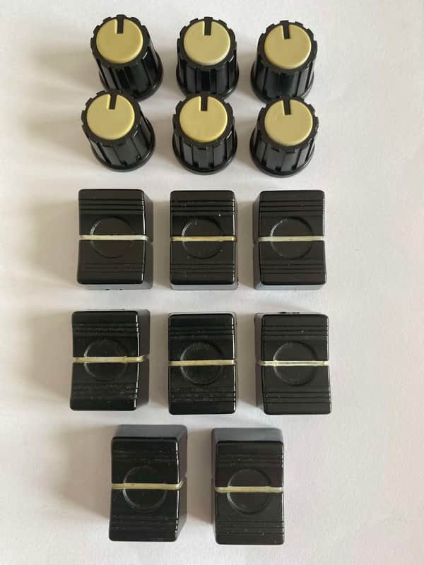 Roland Amdek Boss Knobs/Fader Caps Set - Authentic Hardware