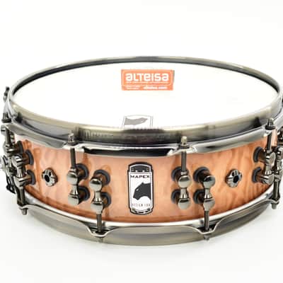 Mapex BPDLMH4460LPW Black Panther Versatus Russ Miller Signature 4 5/8x14" Mahogany/Maple Snare Drum image 1