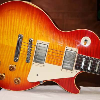 2007 Gibson Custom Shop Les Paul 1958 Reissue Aged Chambered body with OHSC / Video Tour image 6