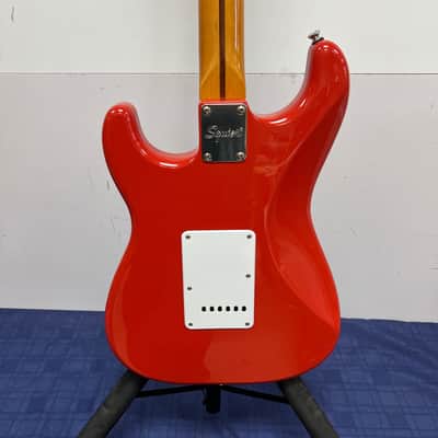 Used 2021 Squier Classic Vibe '50's Strat Stratocaster Electric Guitar Maple Fingerboard Fiesta Red image 17