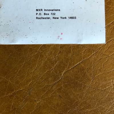 Vintage 70's MXR Six Band Graphic Equalizer Warranty Card image 2
