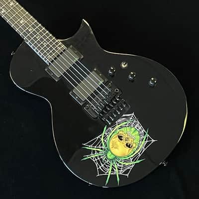 ESP LTD KH-3 Kirk Hammett Signature Spider - Black with Spider Graphic & Hard Case image 3