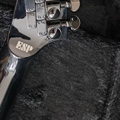 ESP LTD EX-400 BD - Black with Black Diamond Plate and with Lace Alumitone pickups and hardcase image 8