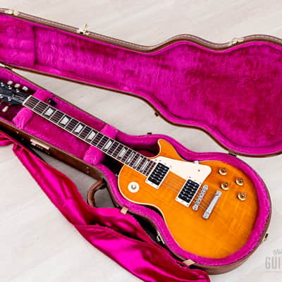 1992 Gibson Les Paul Classic Plus Trans Amber Flame Top, 100% Original w/ Case, Lightweight image 21
