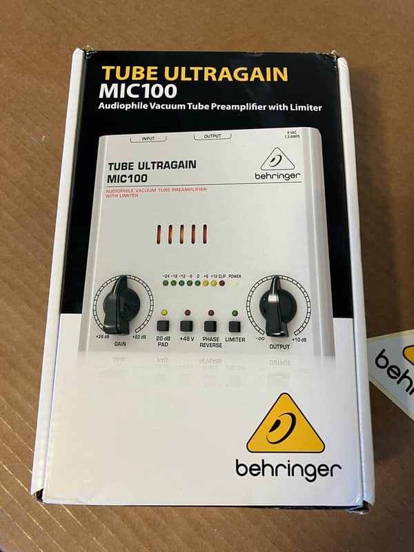 Behringer MIC100 Ultragain Vacuum Tube Preamp with Limiter 2011 - Present - Standard image 1