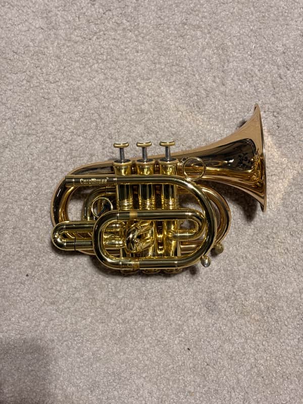 Carol Brass CPT-3000-GLS-L Pocket Trumpet Lacquer image 1
