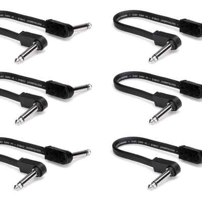 New Hosa CFP-106 Low Profile Flat 6" Patch Cables (New IRG100.5, IRG-600.5) image 1