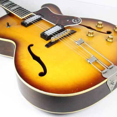 RARE 1966 Vintage Epiphone Broadway E252 Archtop Guitar Sitka Spruce/Maple/Brasilian Rosewood Mini-Humbuckers USA 1960s image 4
